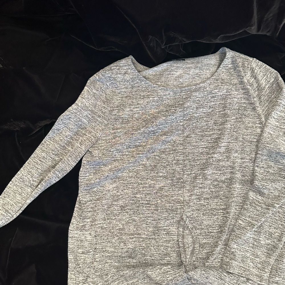 Talbots  Gray Long Sleeve Top